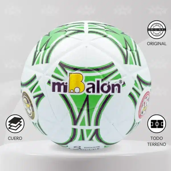 Pelota De Futsal Mi Balón #3.5 Cuero - Imagen 3