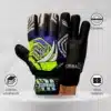 Guantes De Arquero Fubball S/Varilla - Diseño Attentive Morado Adulto