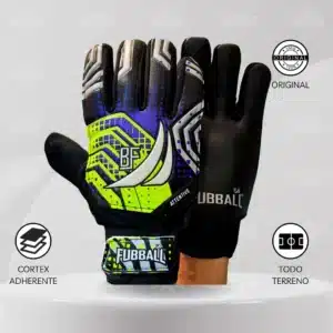Guantes De Arquero Fubball S/Varilla - Diseño Attentive Morado Adulto