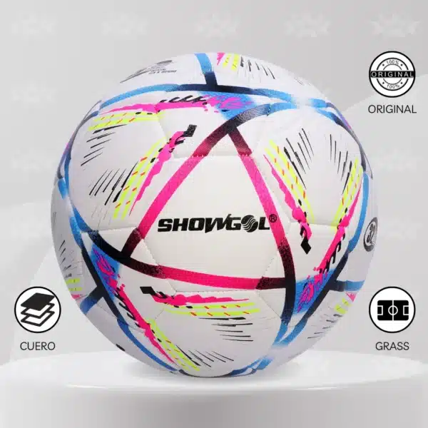 Pelota De Fútbol Showgol  Cuero Pvc Foam #4 Diseño Qatar