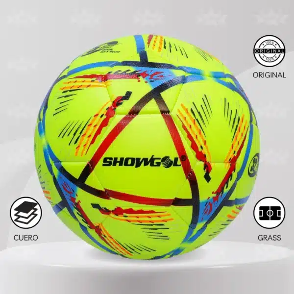 Pelota De Fútbol Showgol  Cuero Pvc Foam #4 Diseño Qatar - Imagen 3