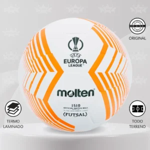 Pelota De Futsal Molten #3.5 Termolaminado Diseño Euro League