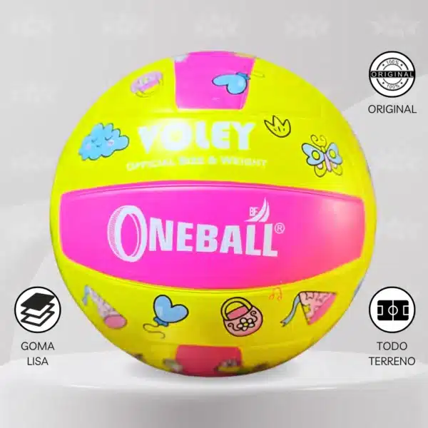 Pelota De Vóley Oneball Goma Lisa #5 - Imagen 2