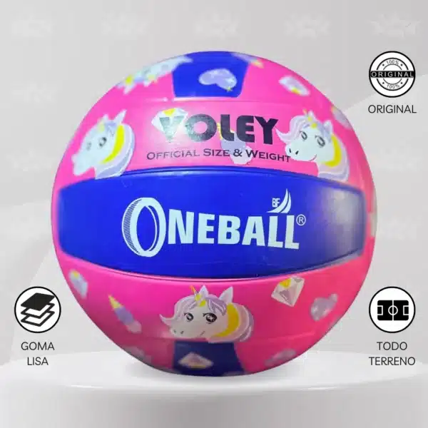 Pelota De Vóley Oneball Goma Lisa #5 - Imagen 3