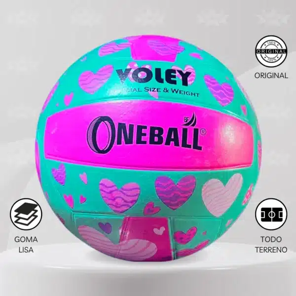 Pelota De Vóley Oneball Goma Lisa #5 - Imagen 6