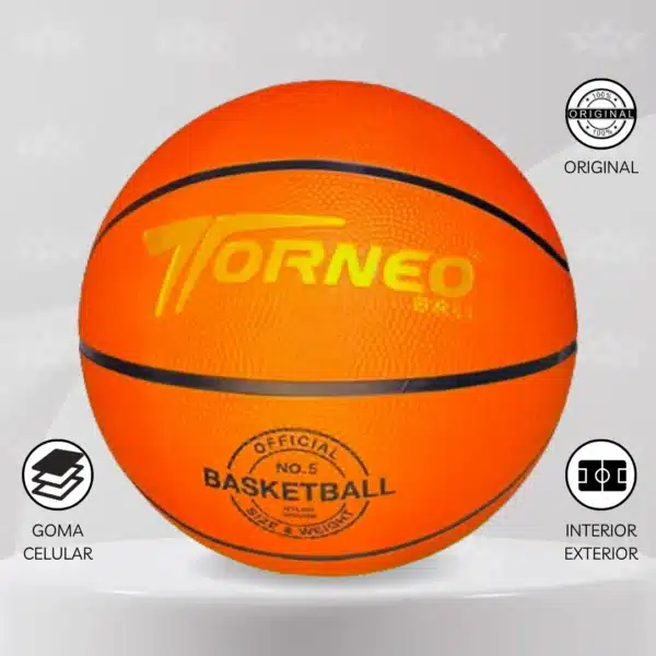 Pelota De Básquet Torneo Goma Celular Talla #5 Y #7 - Imagen 3