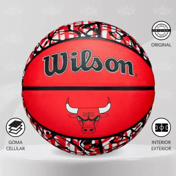 Pelota De Básquet Wilson Nba Chicago Bulls - Team Graffiti #7