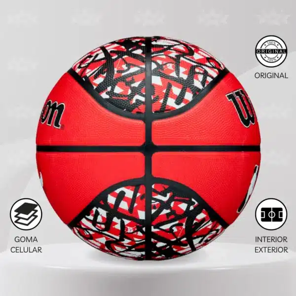 Pelota De Básquet Wilson Nba Chicago Bulls - Team Graffiti #7 - Imagen 2