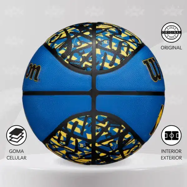 Pelota De Básquet Wilson Nba Gs Warriors - Team Graffiti #7 - Imagen 2