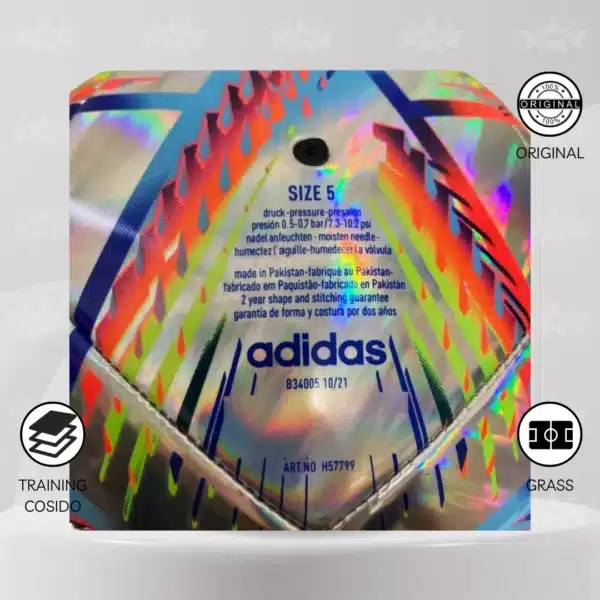 Pelota De Fútbol Adidas Al Rihla 2022 Hologram Foil #5 - Imagen 4