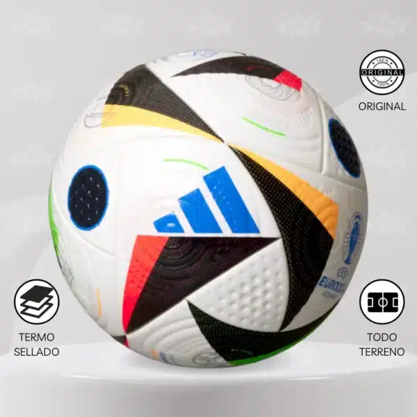 Pelota De Fútbol Adidas Euro 24 Pro Fussballliebe #5 - Imagen 3