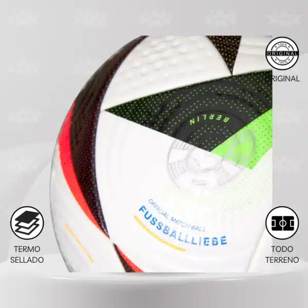 Pelota De Fútbol Adidas Euro 24 Pro Fussballliebe #5 - Imagen 4