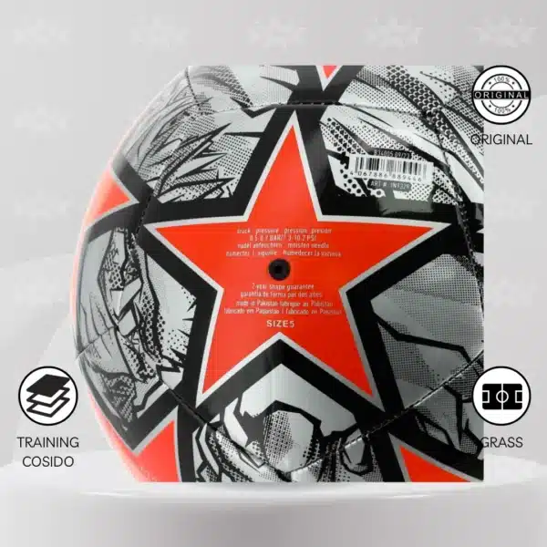 Pelota De Fútbol Adidas Ucl Club 23/24 Knockout #5 Silver - Imagen 4