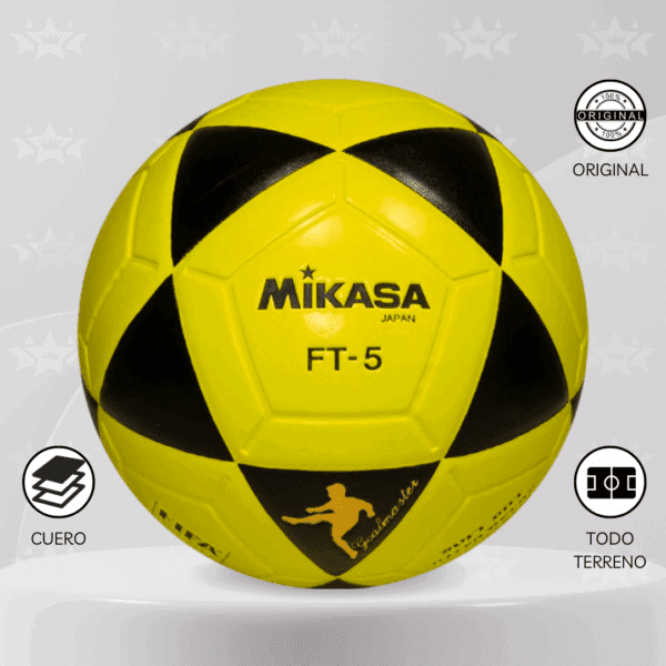 Pelota De Fútbol Mikasa Ft-5 Cuero Fifa #5 - Imagen 5