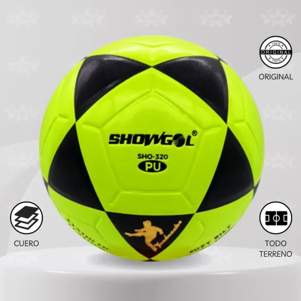 Pelota De Fútbol Showgol Cuero Pu Vulcanizado #4 - Imagen 7