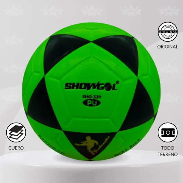 Pelota De Fútbol Showgol Cuero Pu Vulcanizado #4 - Imagen 8