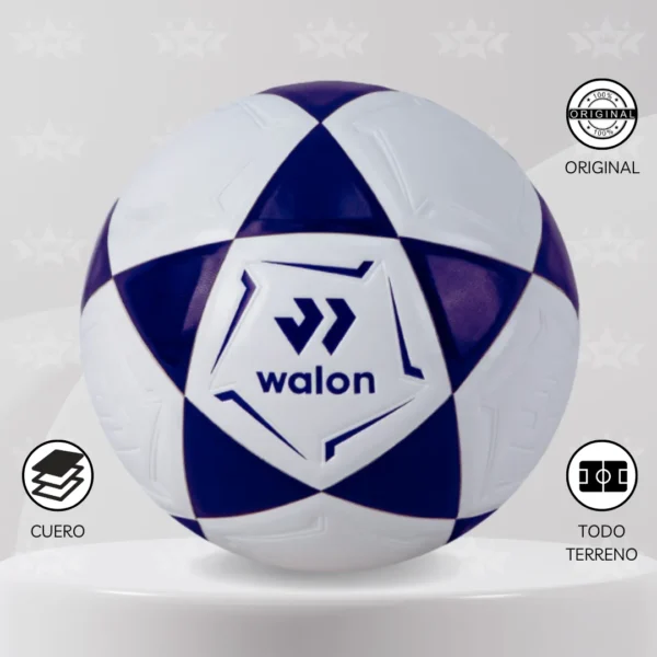 PELOTA DE FÚTBOL WALON TALLA #4 CUERO PU - Imagen 4