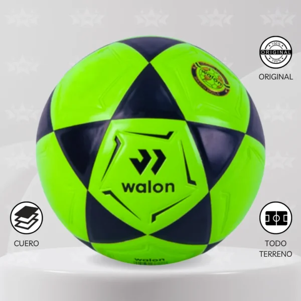 PELOTA DE FÚTBOL WALON TALLA #4 CUERO PU - Imagen 8