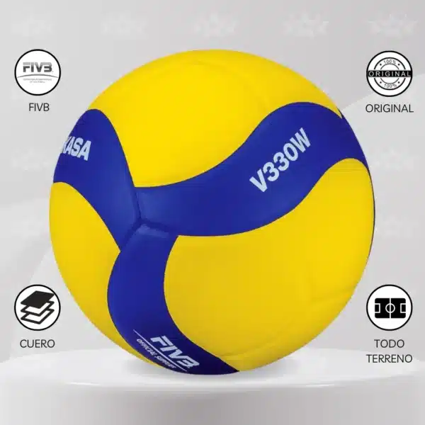 Pelota De Vóley Mikasa V330w Competición Fivb - Imagen 3