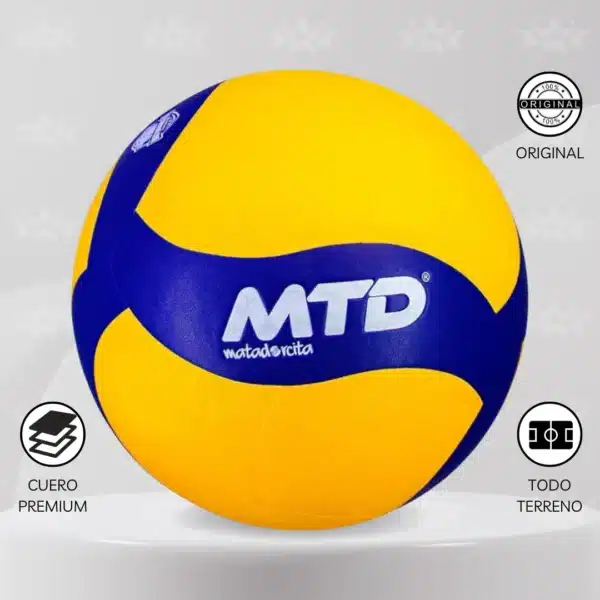 Pelota De Vóley Mtd V330w Cuero Pu Premium