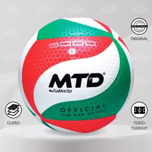 Pelota De Vóley Mtd 5000 Cuero Pu - Imagen 4