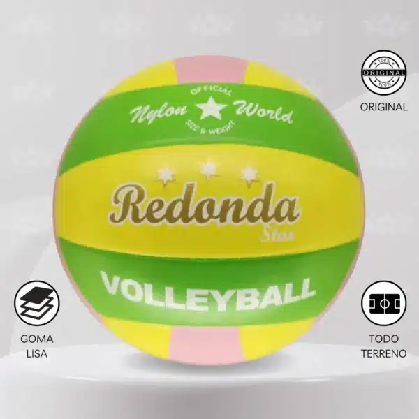 Pelota De Vóley Redonda Goma Lisa #5 - Imagen 4