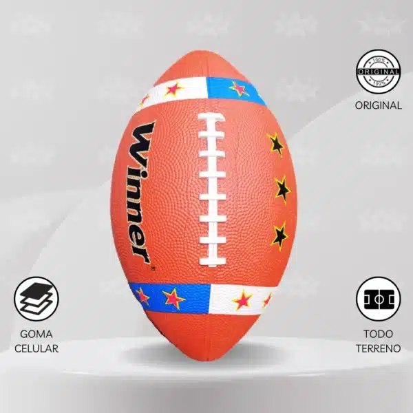 Pelota De Fútbol Americano Winner Goma Celular - Imagen 2