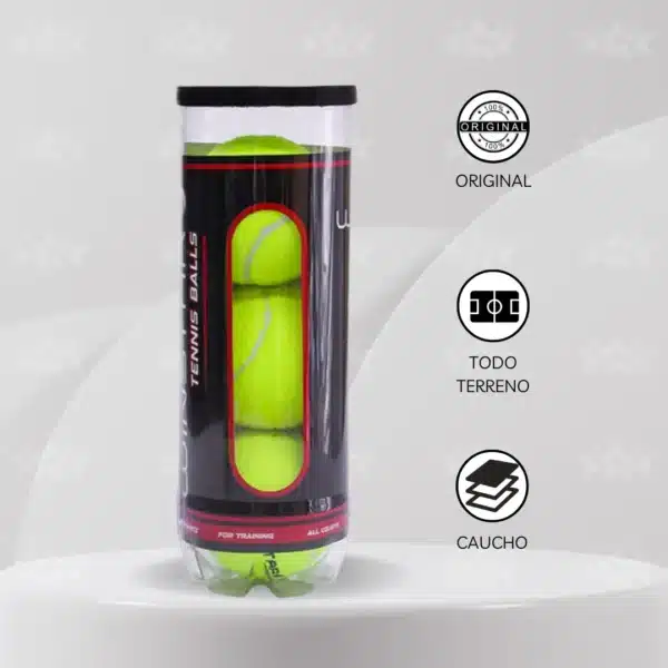 Pelota de Tenis Winstar 3 Unids. - Imagen 2