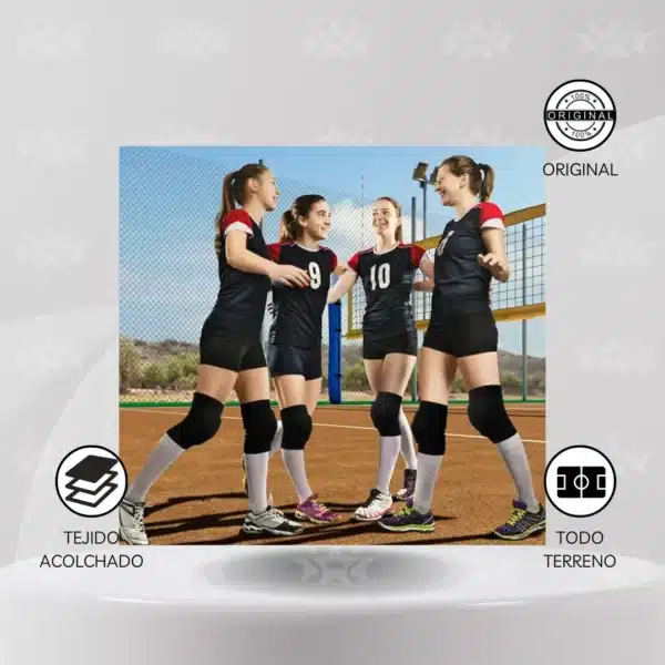 Rodillera Deportiva De Vóley Acolchada Aris - Imagen 3