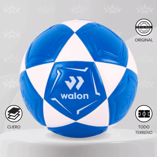 PELOTA DE FÚTBOL WALON TALLA #4 CUERO PU - Imagen 7