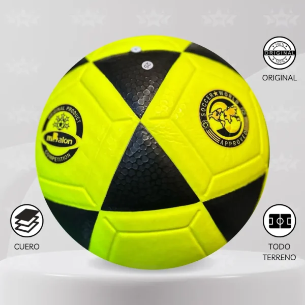 Pelota De Futbol Mi Balón Cuero Talla #5 – Diseños Neón - Imagen 5