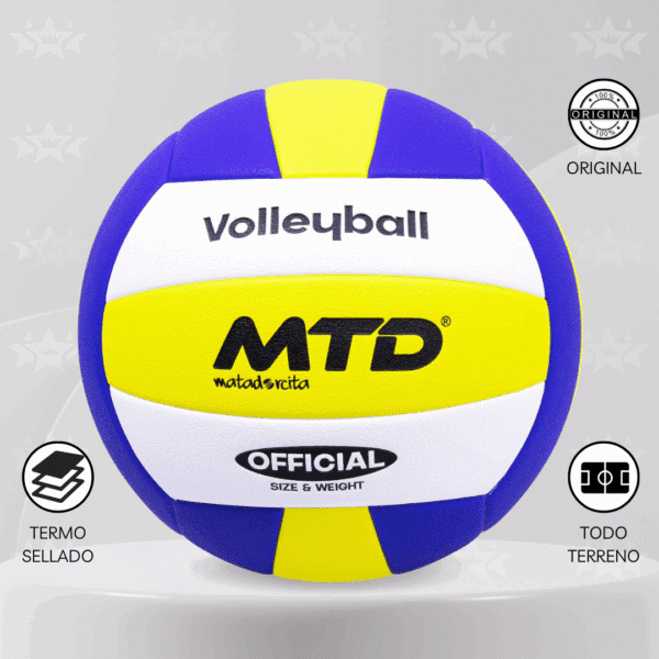 Pelota De Vóley Mtd Pu Termosellado Premium - Imagen 4