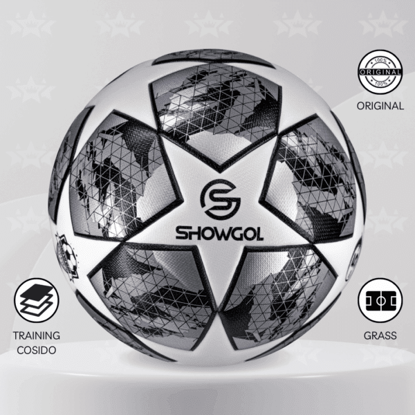 Pelota De Fútbol Showgol Cuero Pvc Foam #5 Diseño Champions - Imagen 4