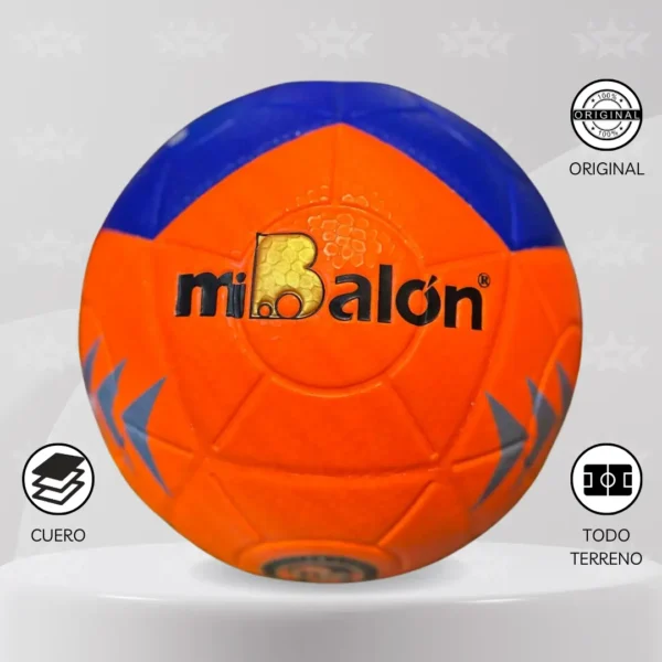 Pelota De Futbol Mi Balón Cuero Talla #4 – Diseños Neón - Imagen 6