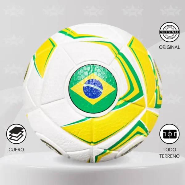 Pelota De Futbol Mi Balón Cuero Talla #5 – Diseño Paises - Imagen 2